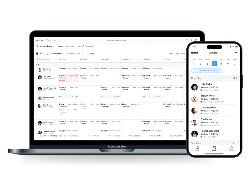 Connect simple workforce management with payroll