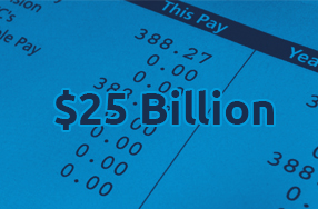 $25 billion Total Payrolls Processed